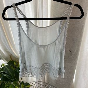 Aritzia Light Blue Crop